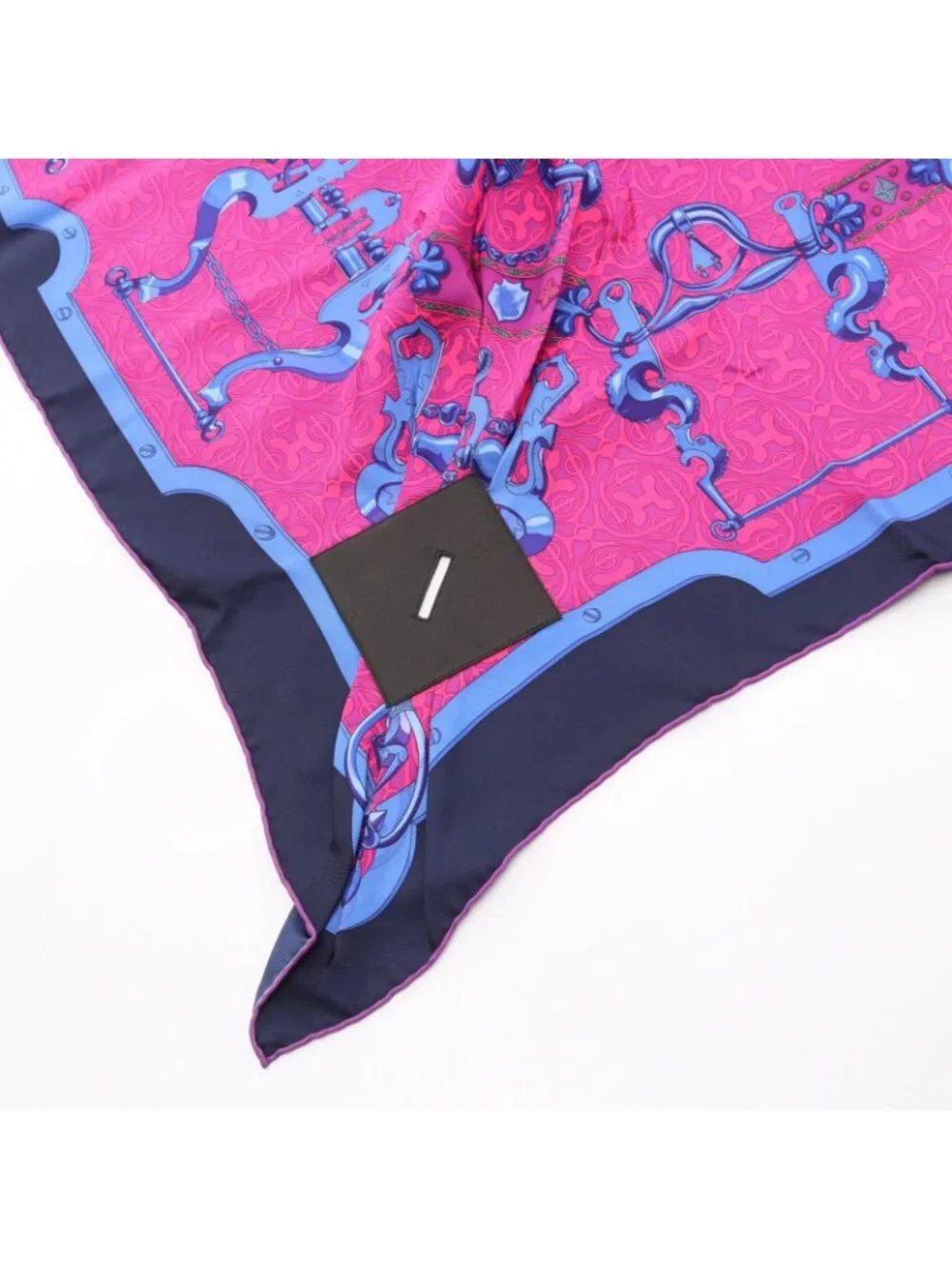 Hermes Scarf Petit Carre 90 Mors Et Gourmettes Silk - Picture 5 of 5